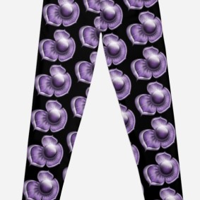 Purple floral Leggings