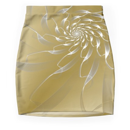 gold lace skirt only